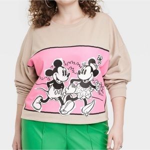 Disney Mickey and Minnie Mouse Graphic Sweatshirt